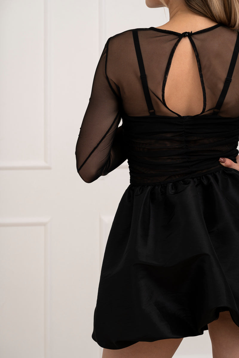 Moteriška itališka proginė suknelė GAVIN Juoda