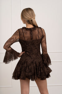 Moteriška proginė suknelė LAINEY Ruda