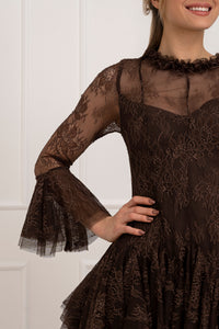 Moteriška proginė suknelė LAINEY Ruda