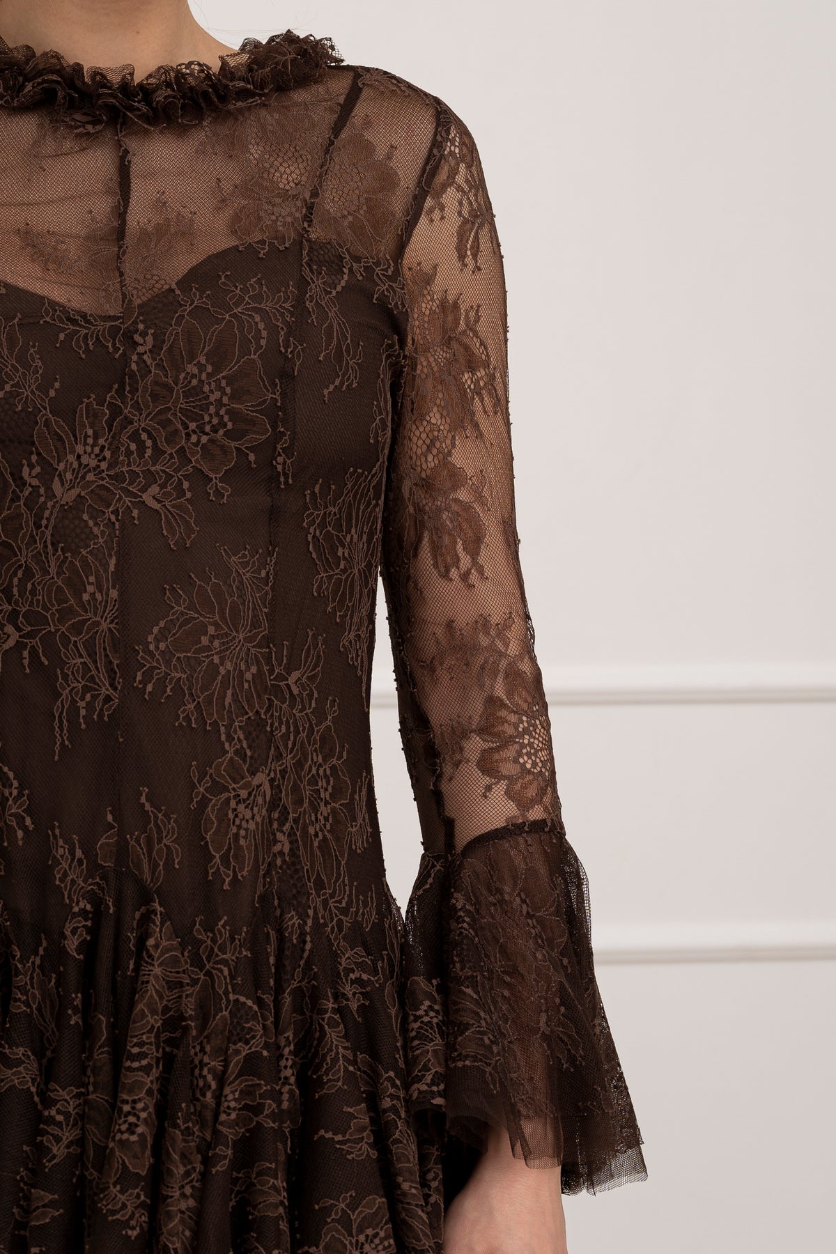 Moteriška proginė suknelė LAINEY Ruda