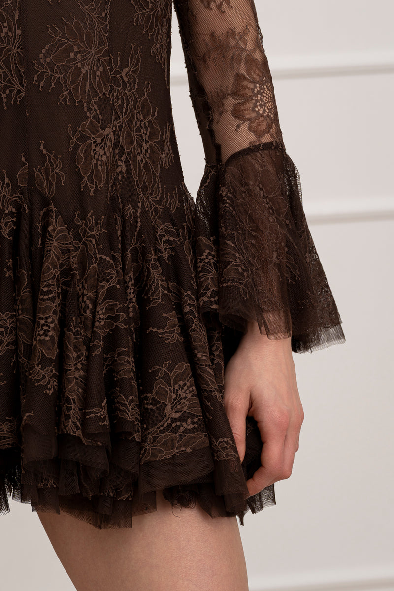 Moteriška proginė suknelė LAINEY Ruda