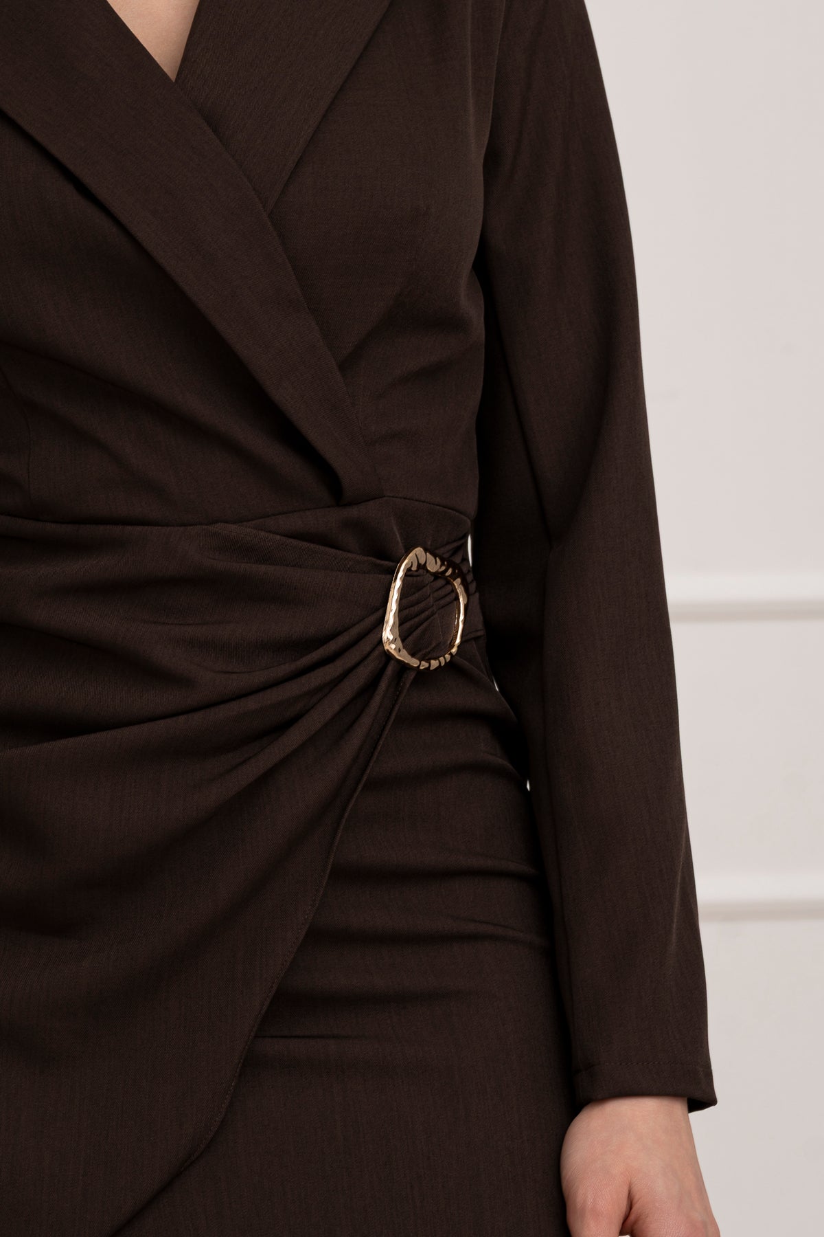 Moteriška proginė suknelė SUZIE Ruda