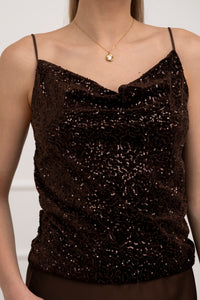 Moteriška blizgi itališka palaidinė ELEN Ruda