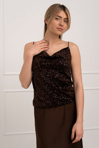 Moteriška blizgi itališka palaidinė ELEN Ruda