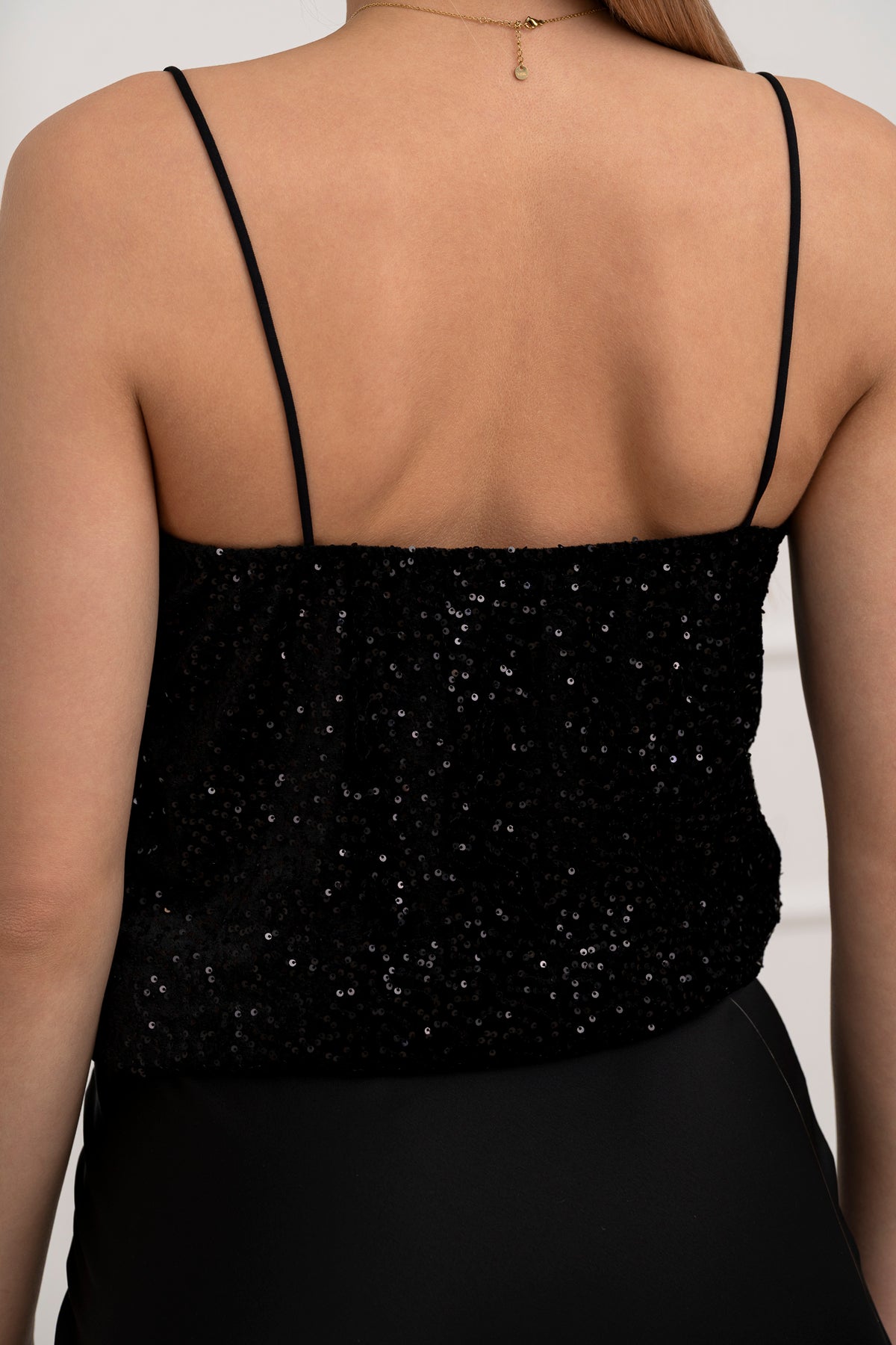 Moteriška blizgi itališka palaidinė ELEN Juoda