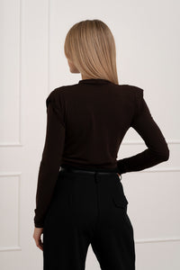 Moteriškas itališkas bodis MARTHO Tamsiai ruda