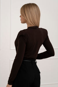 Moteriškas itališkas bodis MARTHO Tamsiai ruda