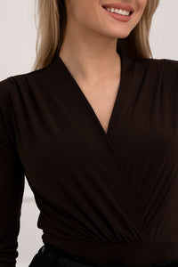 Moteriškas itališkas bodis MARTHO Tamsiai ruda