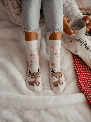 Kojinės BAMBI Balta