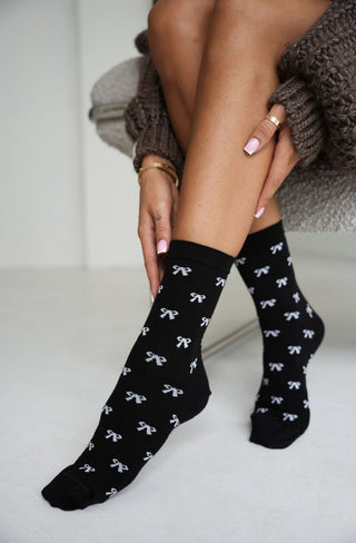 Kojinės LITTLE BOWS Juoda