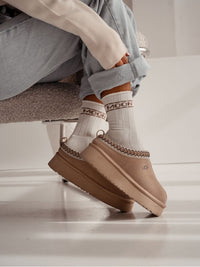 Moteriškos šiltos kojinės MOON Kreminė