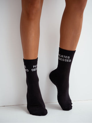 Kojinės PILATES OBSESSED Juoda