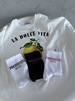Moteriškos kojinės PROSECCO MOOD Balta