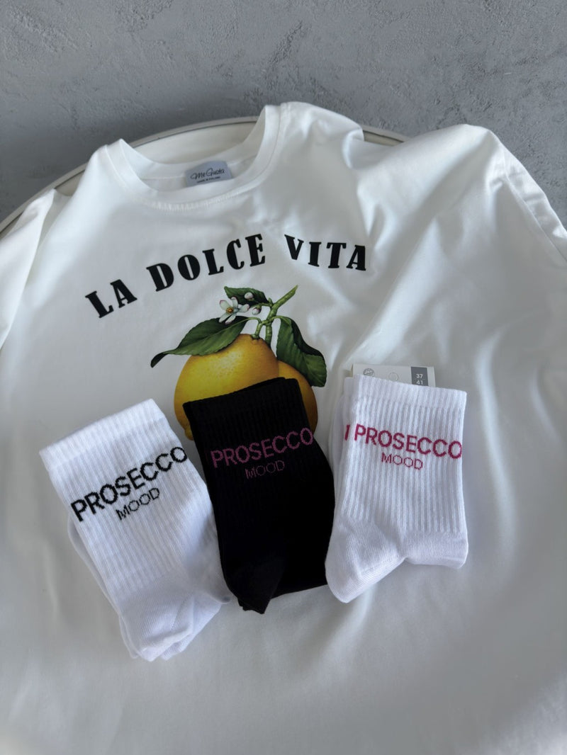 Moteriškos kojinės PROSECCO MOOD Balta