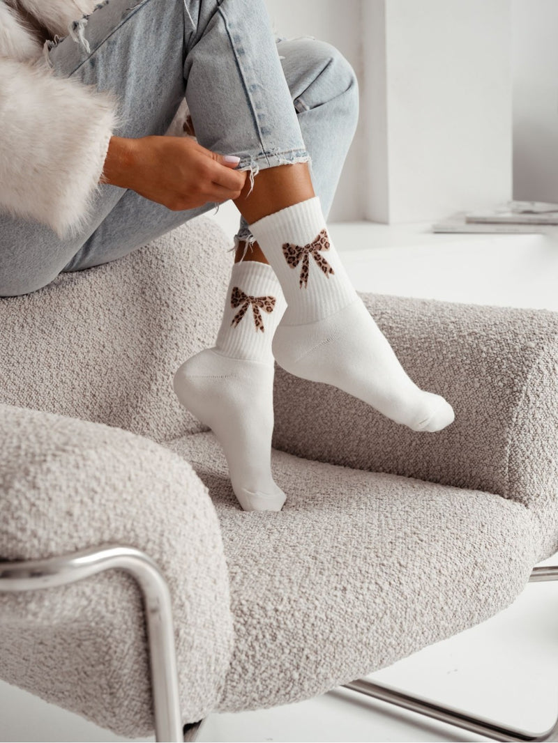 Moteriškos šiltos kojinės LOULA Balta