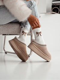 Moteriškos šiltos kojinės LOULA Balta