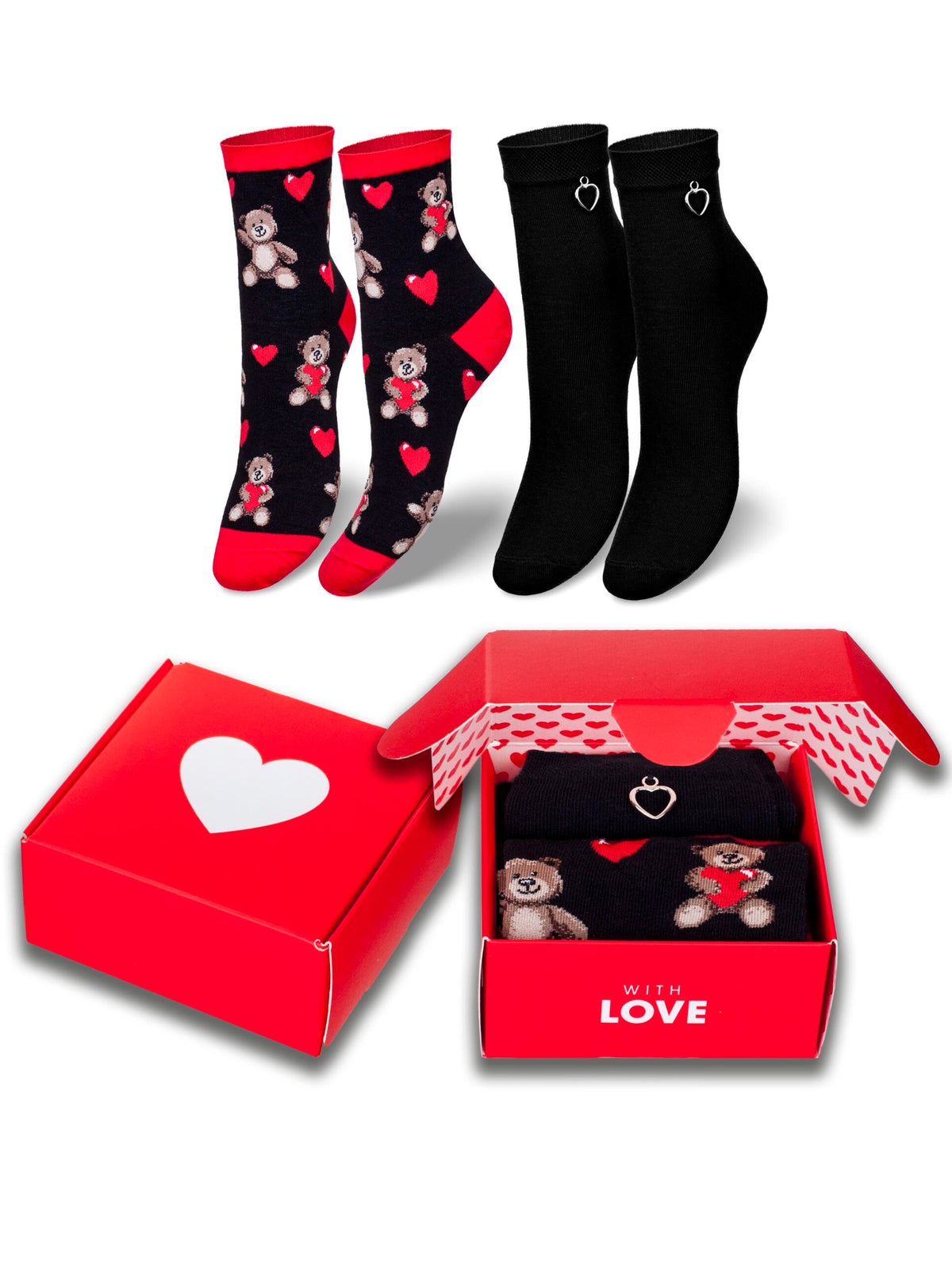 Kojinių komplektas LOVE Juoda